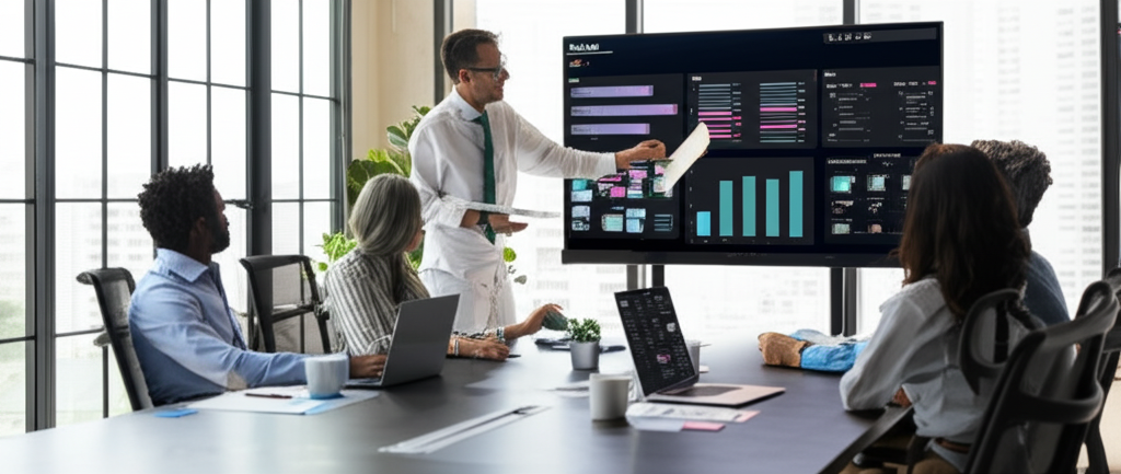 Professional team collaboration